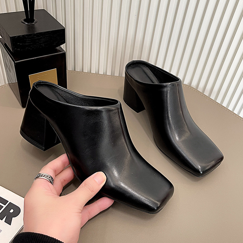 大码女鞋41到43勃肯鞋女2026新款春秋孕妇包头半拖外穿宽胖脚鞋子