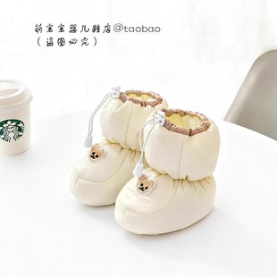 冬季 12个月防风防水长筒鞋 加厚保暖棉鞋 靴 软底高帮防掉6 婴儿鞋