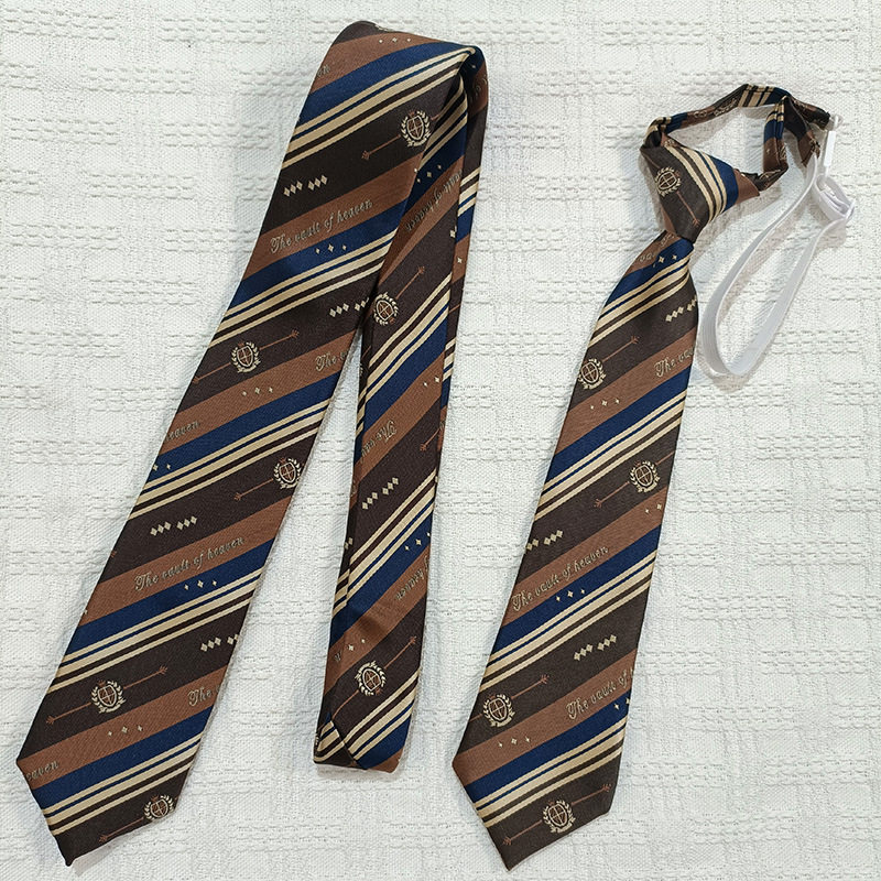 手打dk领带jk日系咖啡色复古条纹学院风免打装饰衬衫男女情侣棕色,服饰配件/皮带/帽子/围巾,领带,淘宝优惠券,粉丝福利购,淘宝优惠卷