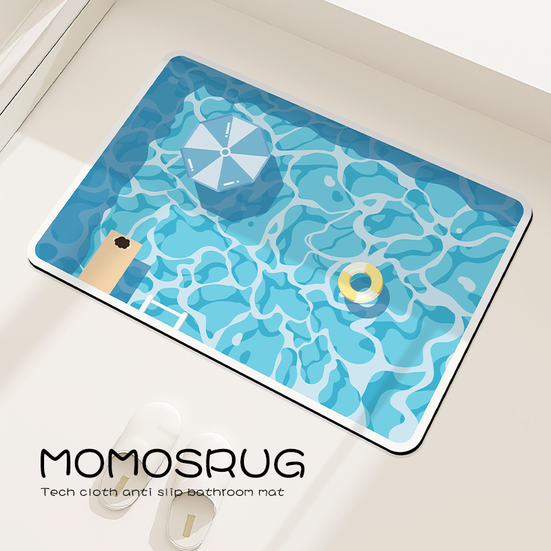 momosrug家用清新卫生间门口地垫