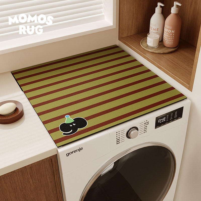 复古小象滚筒洗衣机垫卡通防尘罩垫布皮革防晒冰箱窗台盖布吸水垫,居家布艺,洗衣机罩,淘宝优惠券,粉丝福利购,淘宝优惠卷