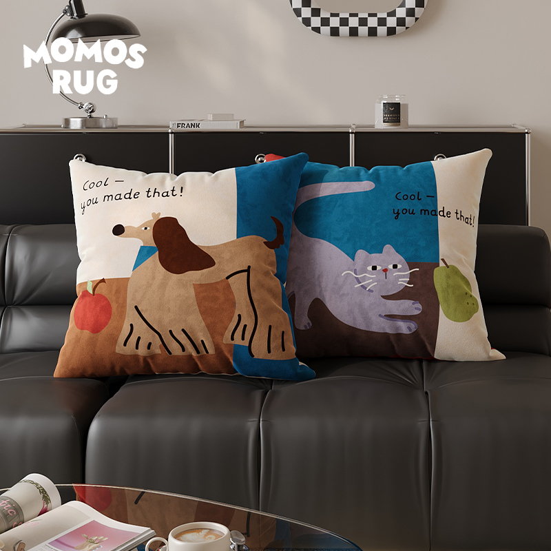 momosrug客厅沙发抱枕腰枕