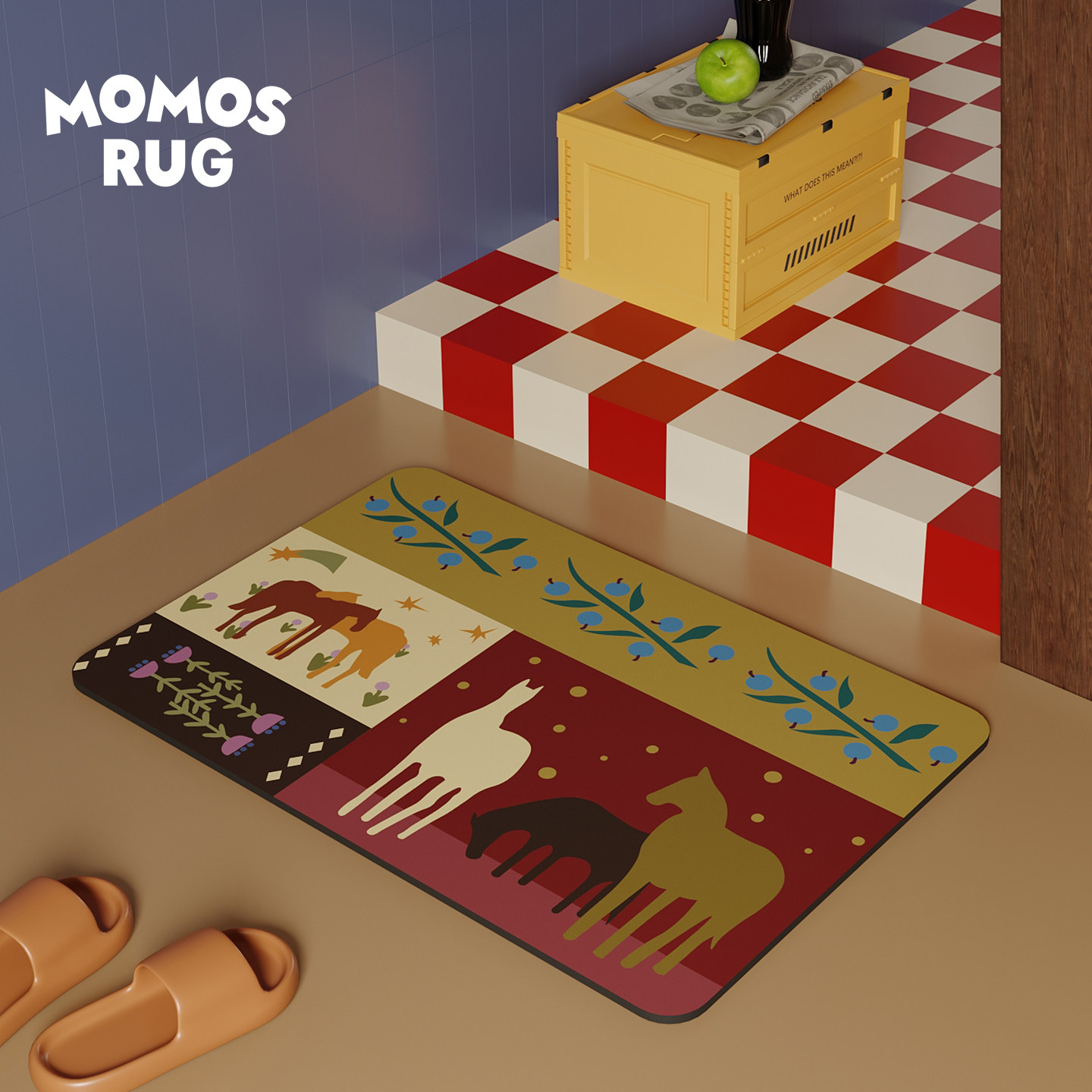 马群飞鸟浴室百搭简约吸水地垫卡通厕所卫生间脚垫家用防滑耐脏,居家布艺,入户地垫,淘宝优惠券,粉丝福利购,淘宝优惠卷