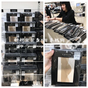 现货 日本购 LANVIN浪凡夏季超薄透明隐形肤色连裤袜黑丝袜