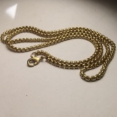 铜链爱心配饰新款 上市黄铜链子优质全新轻奢小众精品盒子链气质