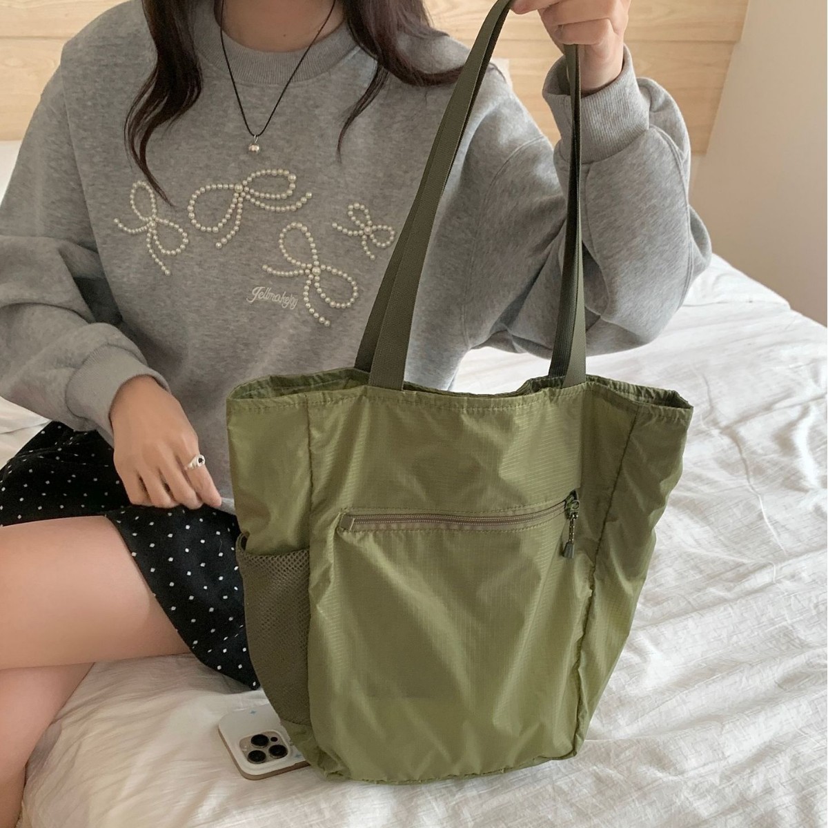 热卖日系Mont尼龙托特包男女通勤