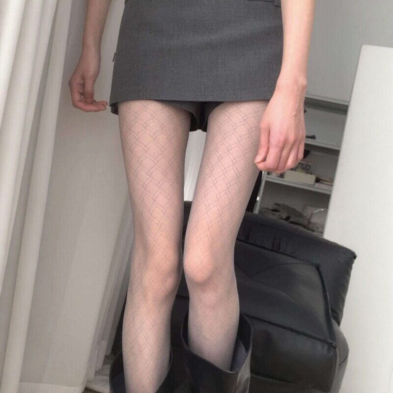暗纹双影菱格提花超薄0D防勾丝女