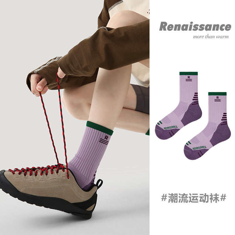 Renaissance专业毛巾底女运动袜