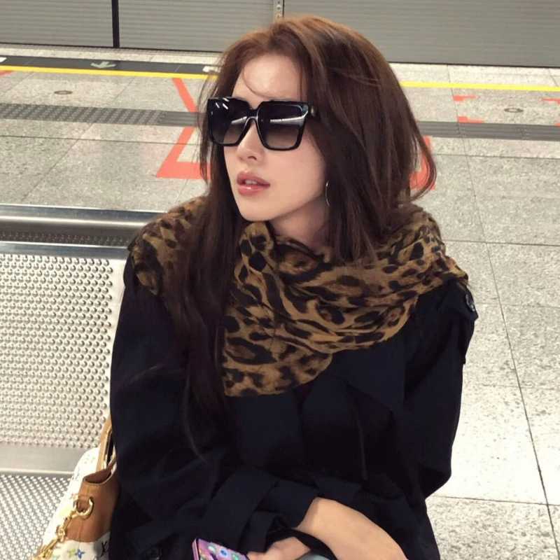 辣妹风豹纹丝巾女2026新款加长30