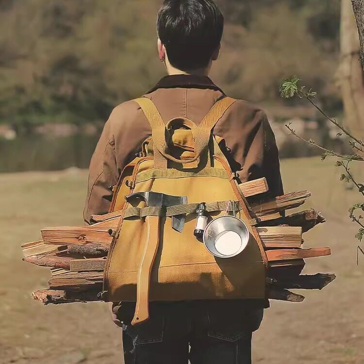 户外柴火包收纳包多功能背包手提