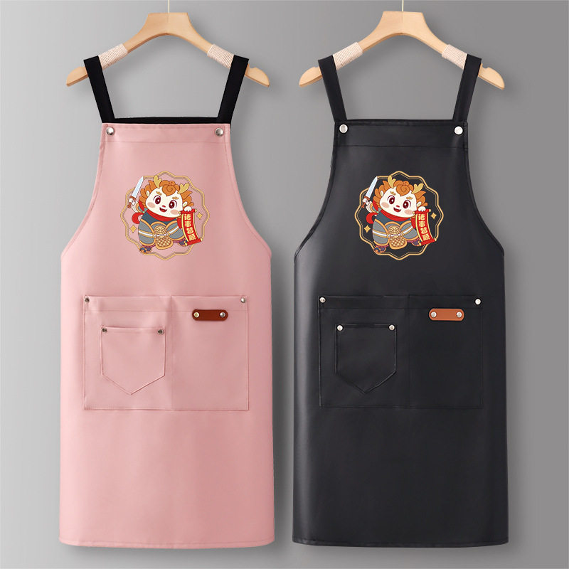 围裙厨房家用网红2025年新款防水防油男女pu软皮时尚工作服秋冬款,家庭/个人清洁工具,围裙套装,淘宝优惠券,粉丝福利购,淘宝优惠卷