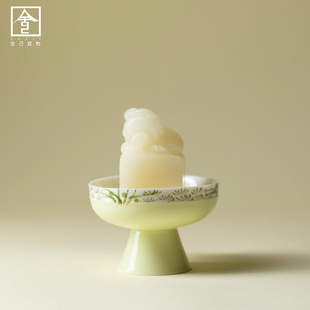 小众简约貔貅印章香薰蜡烛家用陶瓷蜡烛高级感持久香薰 新中式