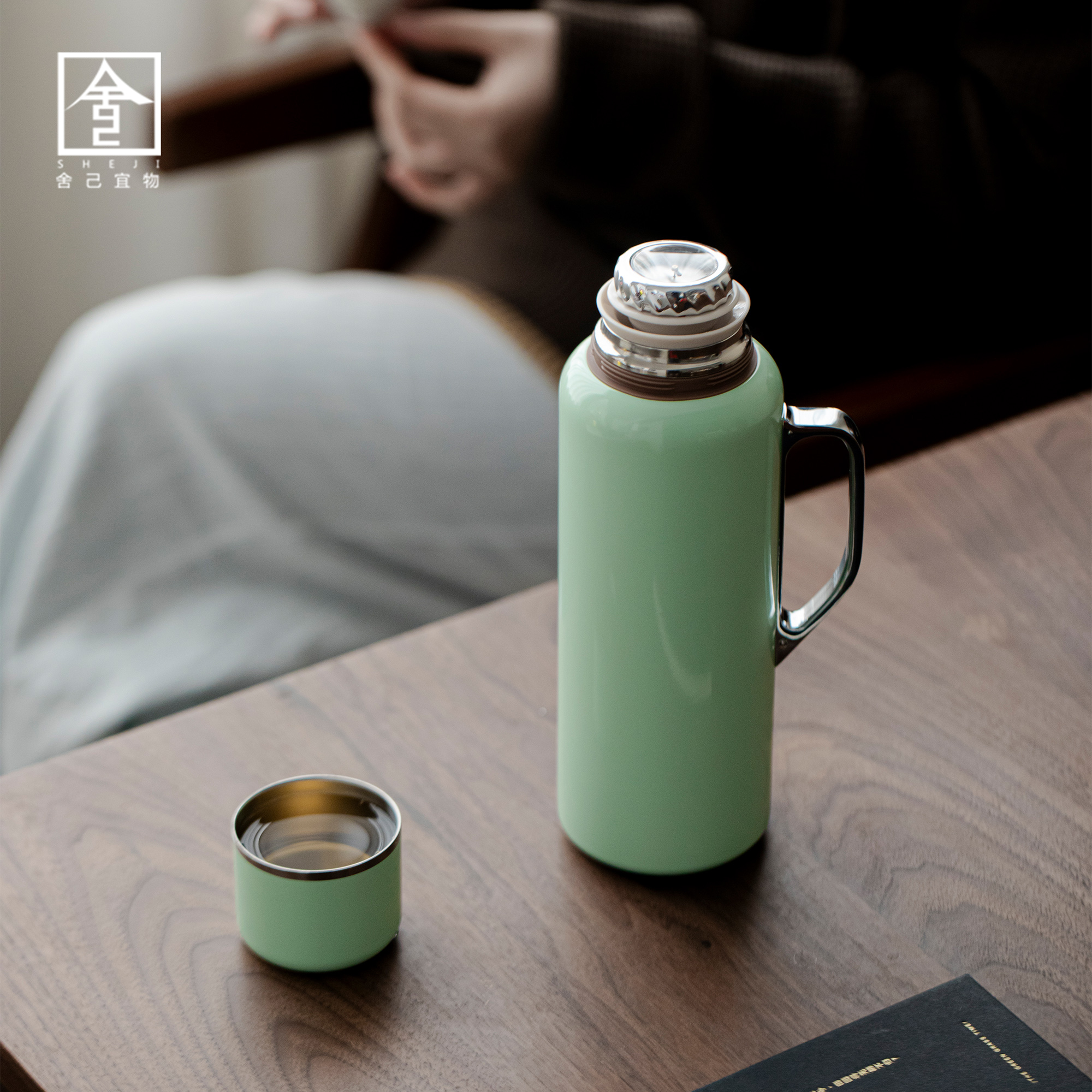 焖茶壶316不锈钢泡茶壶机械带温显热水壶便捷式旅行茶具户外喝茶