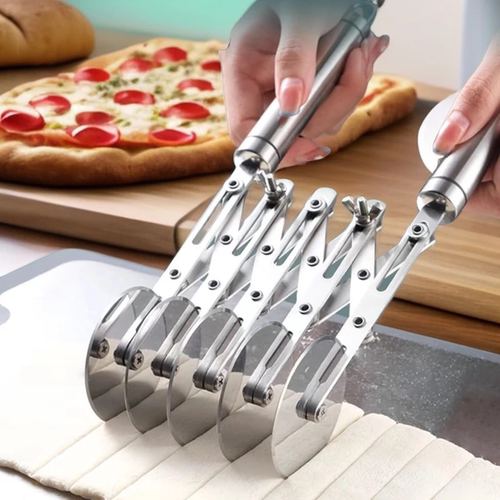切油条神器不锈钢油条滚轮刀商用切面条家用手动披萨刀铲滚轮刀