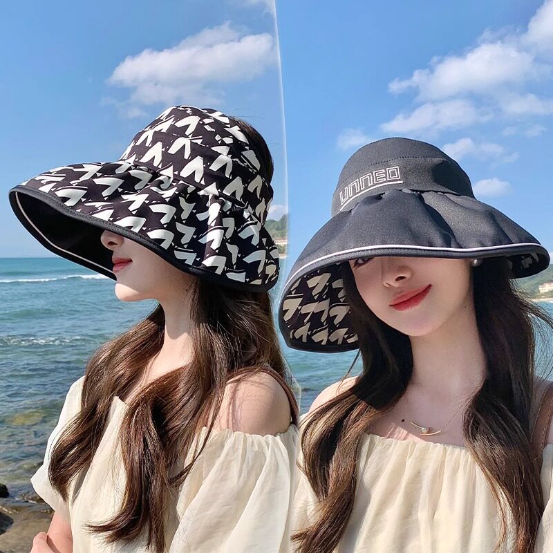 双面戴大檐防晒帽子女2025新款