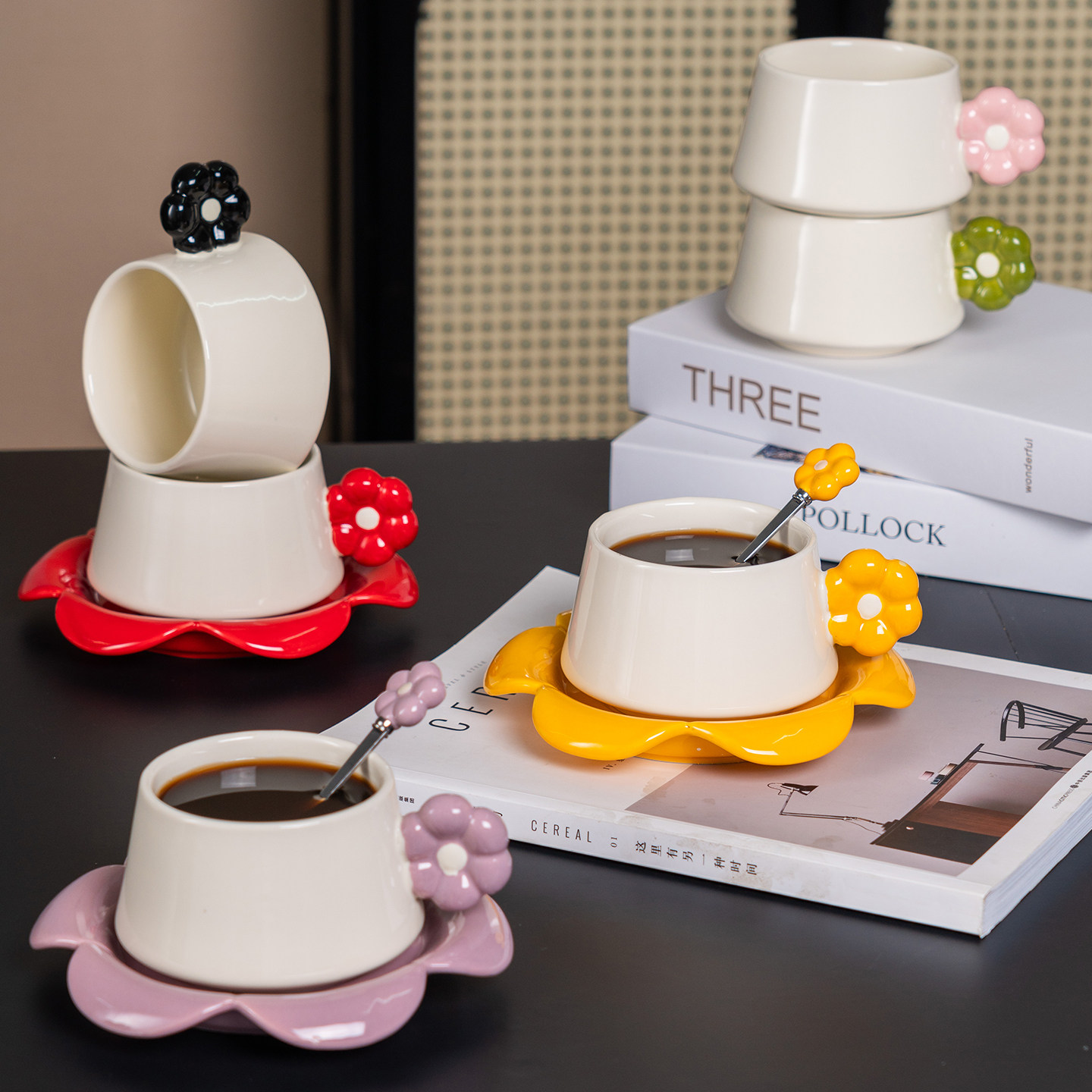 创意陶瓷咖啡杯碟礼盒装