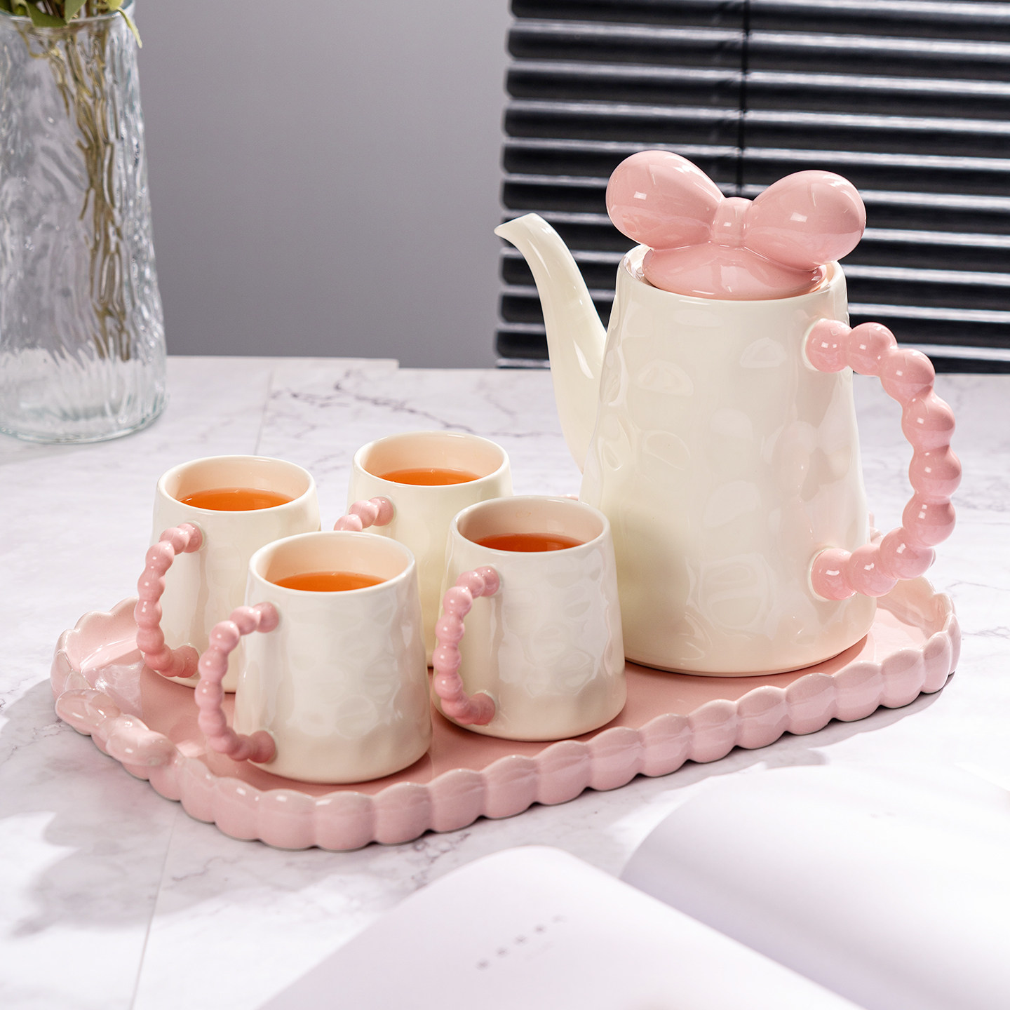 新居乔迁杯子套装礼盒送人客厅待客水具水杯茶具套装家用杯具套装