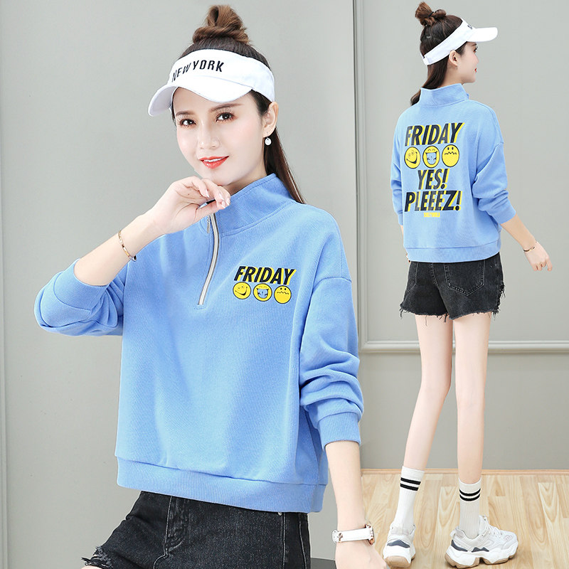 卫衣女短款休闲运动宽松百搭潮2020春秋新款小外套以纯官方旗舰店