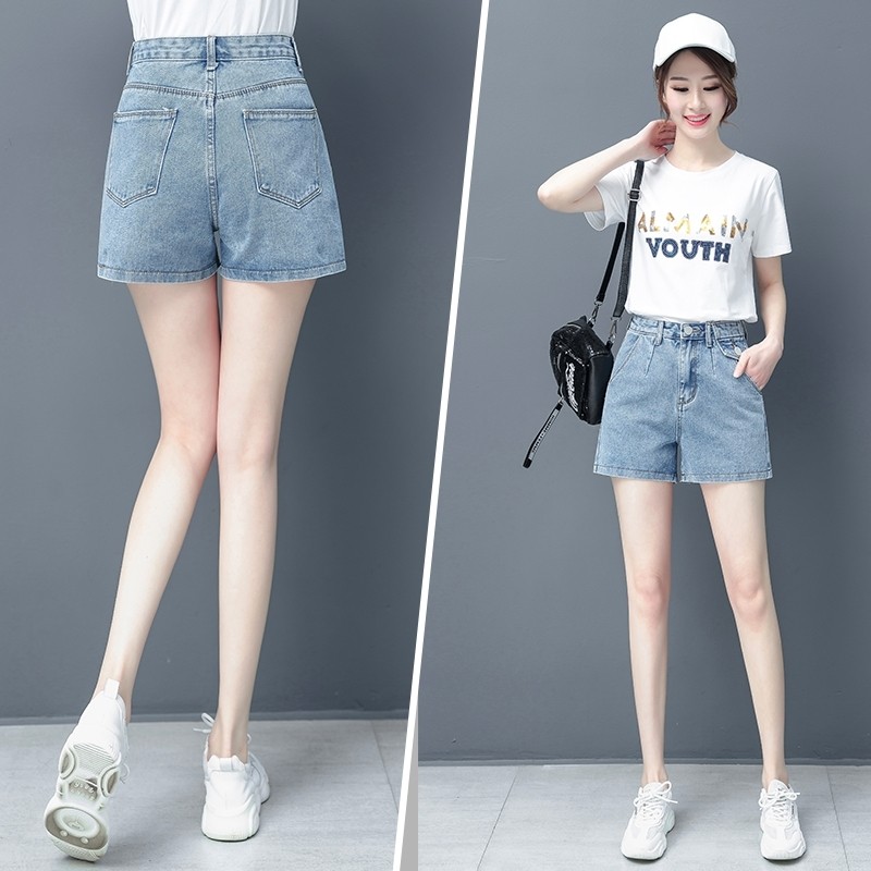 汔丐牛仔裤女年新款高腰显瘦百搭阔腿短款裤子潮春薇娅直播间以纯