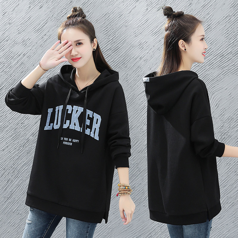 以纯官方旗舰店连帽薄卫衣女装2020初秋新款韩版宽松休闲韩版外套