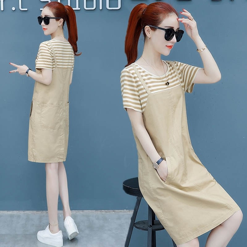 爱依服旗舰店背带裙子小个子套装女装夏装2020年新款流行碎花气质