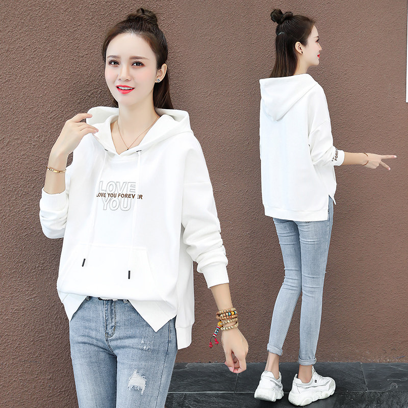 休闲连帽卫衣女2020早秋新款宽松外套韩版薄款上衣以纯官方旗舰店