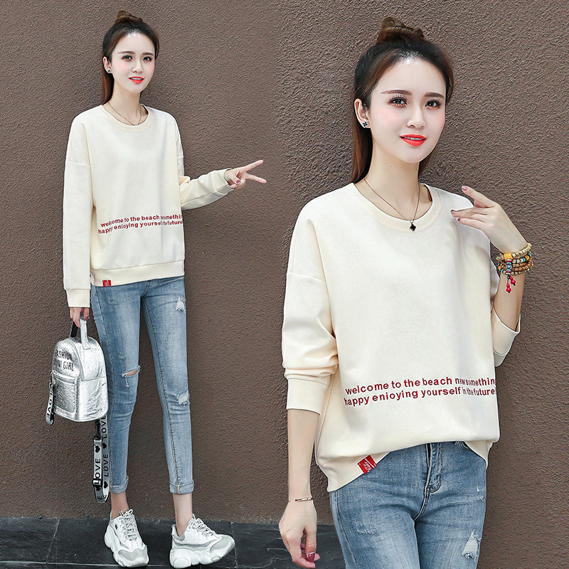 以纯官方旗舰店休闲卫衣女宽松薄外套2020秋装新款古着感少女上衣