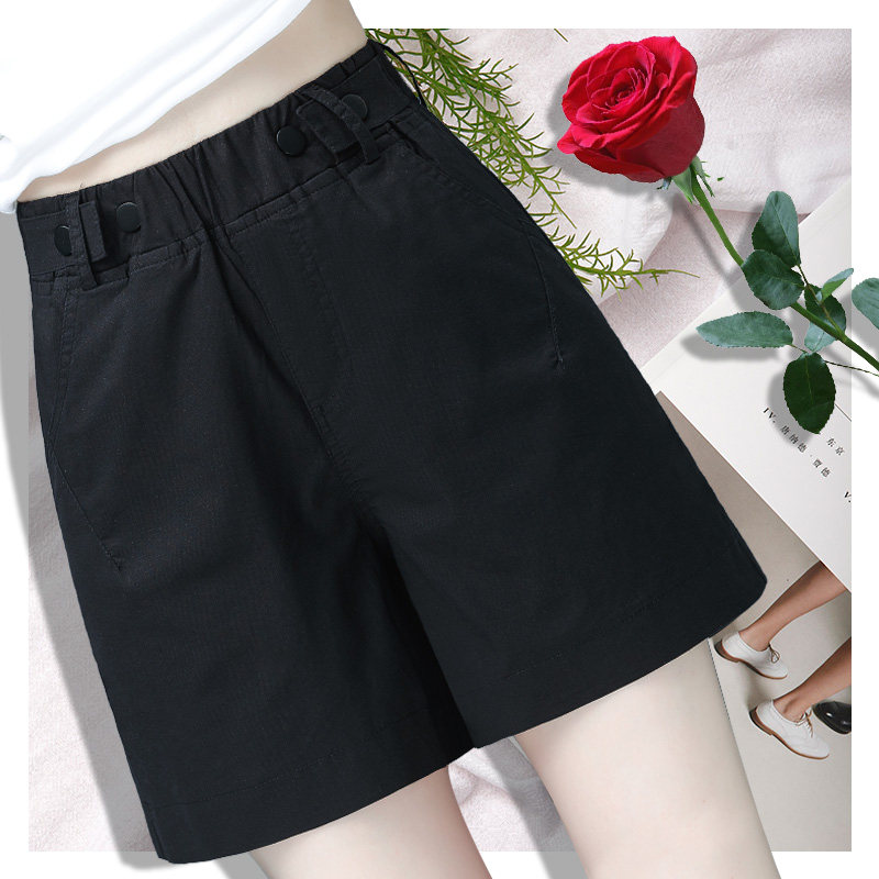 五分短裤女宽松工装裤2020夏装新款百搭阔腿裤遮肉显瘦休闲裤以纯