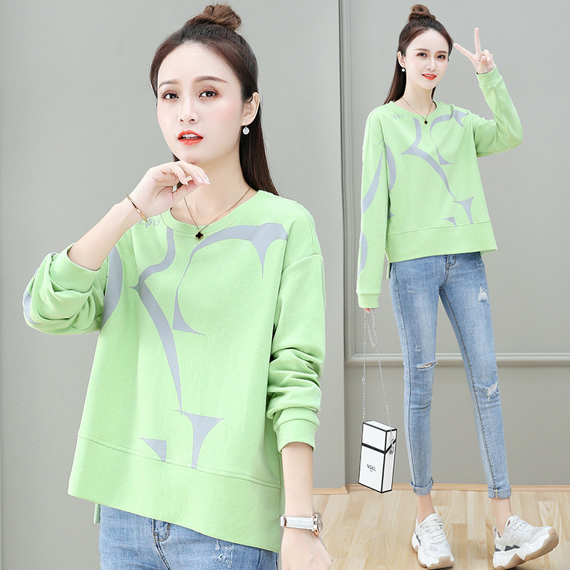 时尚休闲卫衣女2020初秋新款高腰短款套头外套超火以纯官方旗舰店