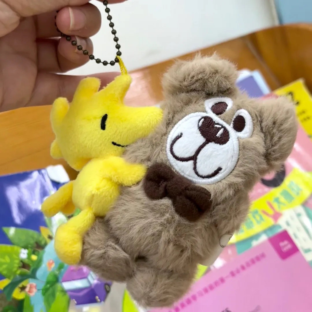 日本史努比小鸟塌客抱熊熊挂件