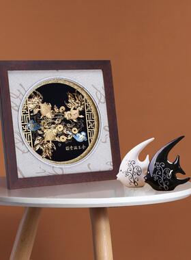金玉满堂金箔画搬新家礼物乔迁新居摆件实用公司年会定制新年礼品