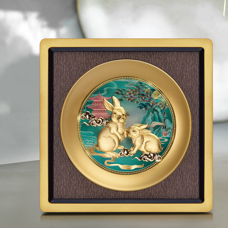 轻奢兔年招财摆件乔迁新居公司开