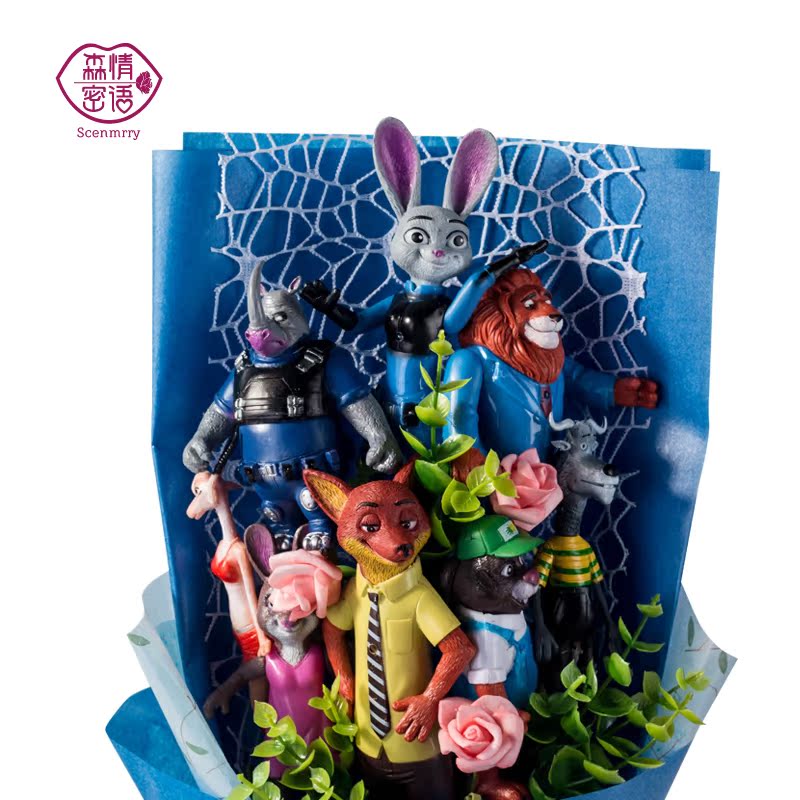 疯狂动物城朱迪尼克公仔手办玩偶礼盒创意生日情人节礼物|ruв категории игрушка/коляска/головоломка/блоки/модель, плюшевые игрушки - от Buy2taobao.com для оказания профессиональной услуги покупки агента Taobao