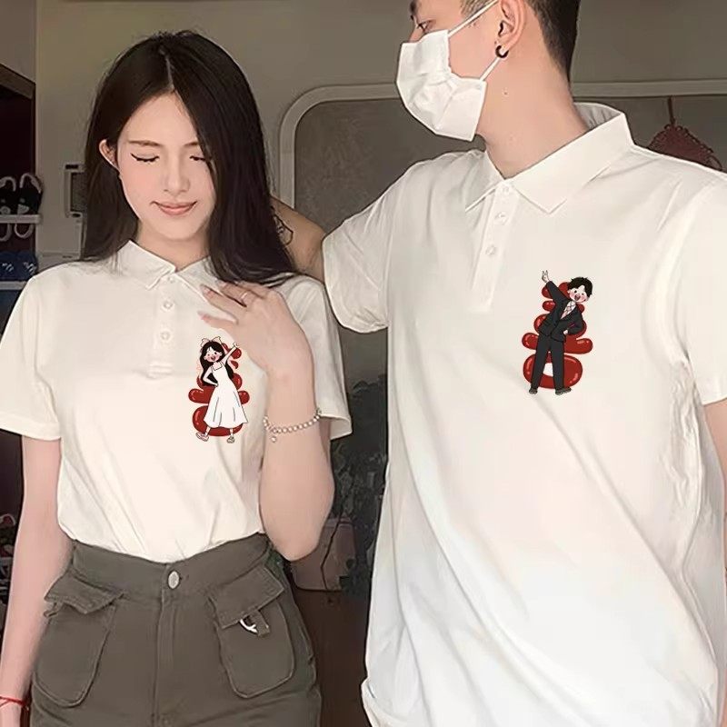 领证登记情侣装短袖Polo衫结婚照订婚喜庆小众不撞款早春夏季t恤,女装/女士精品,POLO衫,淘宝优惠券,粉丝福利购,淘宝优惠卷