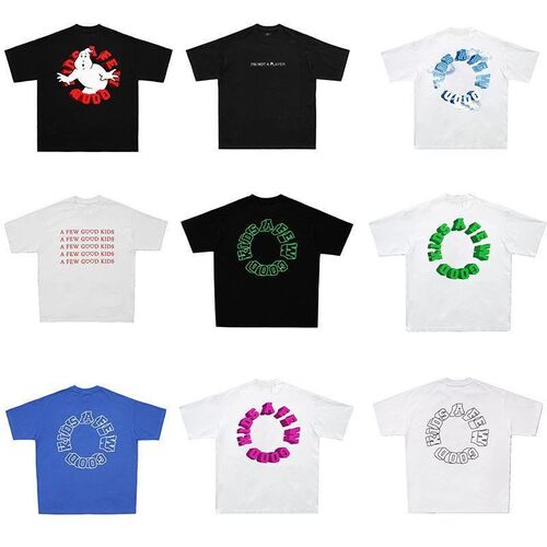 FFF线上商店马思唯短袖男女美式基础款印花领圆半袖夏季印花t恤