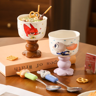 疯狂动物城水杯陶瓷可爱朱迪尼克马克杯高颜值咖啡杯子生日伴手礼