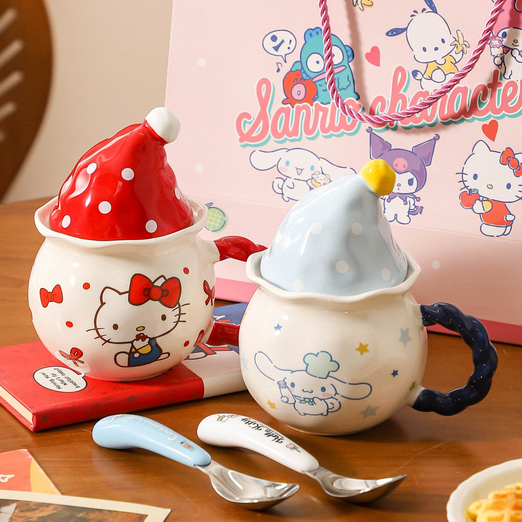 三丽鸥联名马克杯可爱HelloKitty陶瓷杯子高颜值水杯生日礼物女生