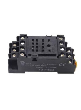 继电器底座14脚 中间继电器插座接线端子 PYF14-E 4开4闭现货供应