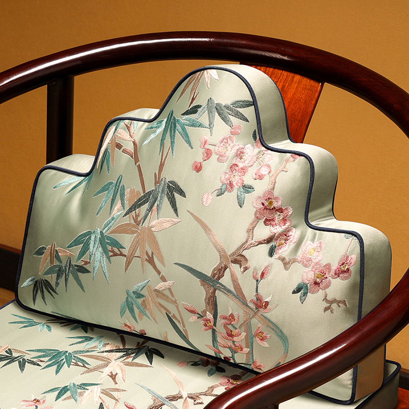 中式沙发抱枕床头软包大靠背垫客厅红木椅子云朵靠垫座椅护腰靠枕