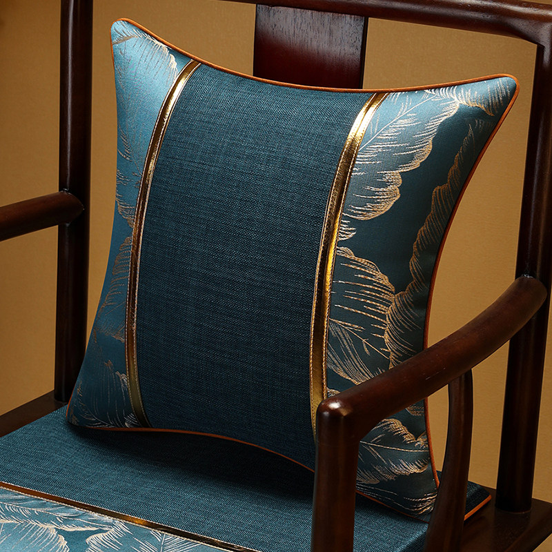 新中式抱枕客厅办公室红木沙发靠背软包床头靠包大号枕套靠垫靠枕