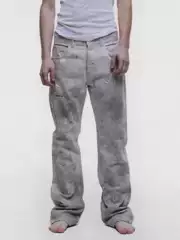 Erd Melancholic Rich Second-Generation Ss26 Five-Pocket Washed Distressed Splatter-Dyed Flared Jeans for Men and Women Trendy