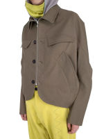 New item in stock: KIKO KOSTADINOV AW24 arc-shaped hem zipper short jacket for both men and women thumbnail 4