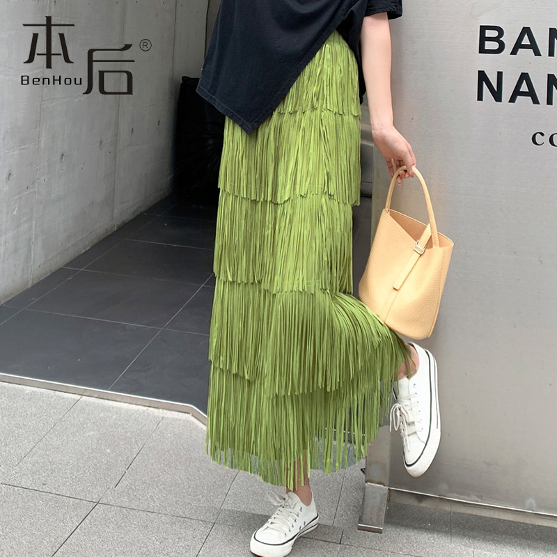 0666-流苏蛋糕裙半身裙