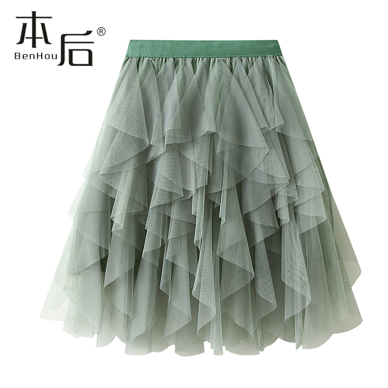 1682-重工不规则半身裙