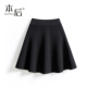 F1886 针织短裙女半身裙2025新款 学院风小个子大摆高腰A字裙秋冬