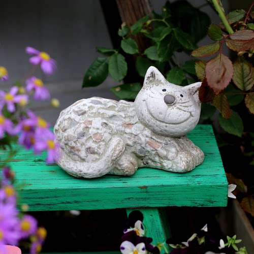 猫咪户外阳台花园装饰摆件