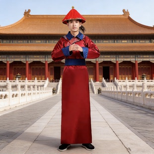 古装清朝太监公公服装帽子套装大内总管侍卫演出服影视剧演出戏服