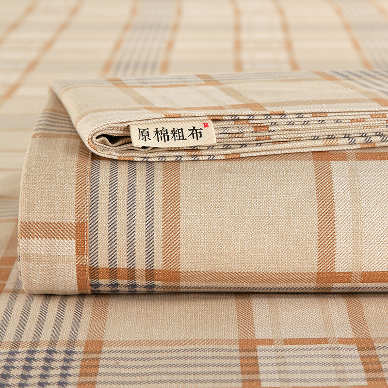 品牌老粗布床单a类加厚全棉春夏