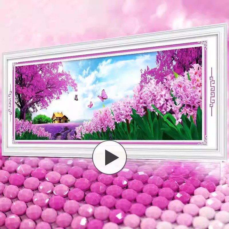 薰衣草2026年新款5D水晶钻石画满客厅点钻十字绣高级感客厅砖石秀,居家布艺,钻石绣,淘宝优惠券,粉丝福利购,淘宝优惠卷
