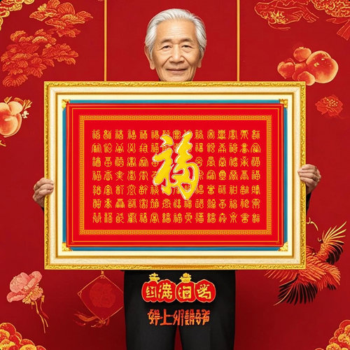 新中式客厅2026十字绣新款自己百